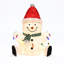 Décoration de Noël avec bonhomme de neige 2,3 pi avec bonhomme de neige rouge 2,3 pi