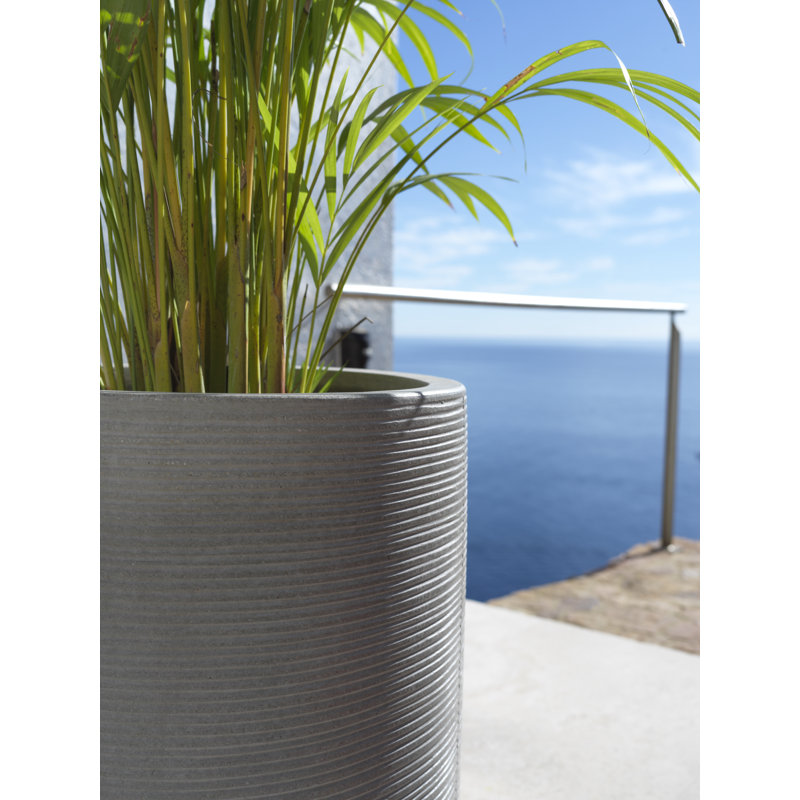 Pot à fleurs Endra, H 18 po x l 11 po x P 11 po, Gris