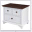 Durable Wooden Captain Two-Drawer Nightstand with Stylish Design for Bedroom and Living Room Use