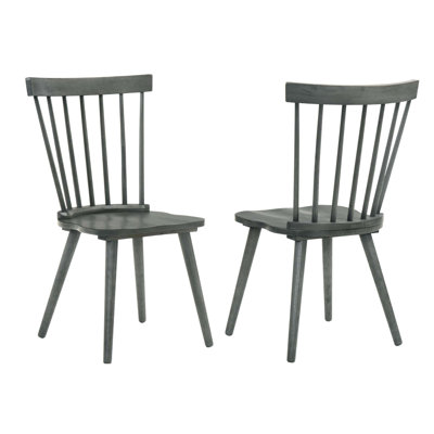 Ensemble de 2 chaises de salle à manger rustiques en bois massif, assemblage facile pour la cuisine et la salle à manger