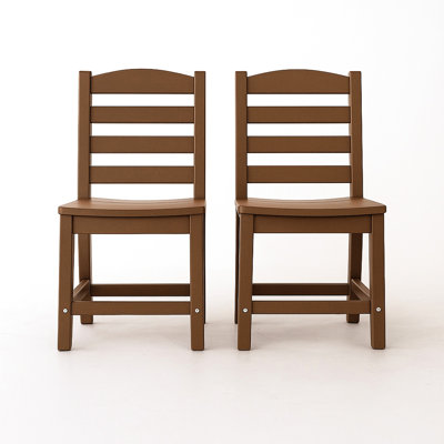 De 2 chaises d'extérieur sans accoudoirs - construction, intempéries, look contemporain pour les espaces de loisirs, haute durabilité, structure de chaise de 22,21 po de hauteur, style moderne, résistance aux chocs, largeur de 33,26 po