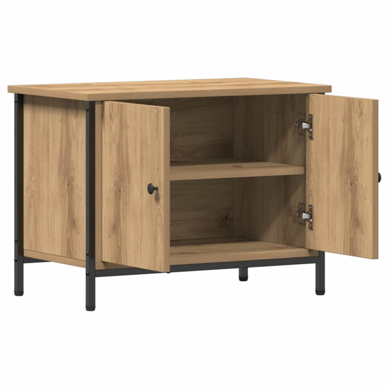 TV Cabinet Engineered Wood, 45cm H x 60cm L x 35cm W, Artisan Oak