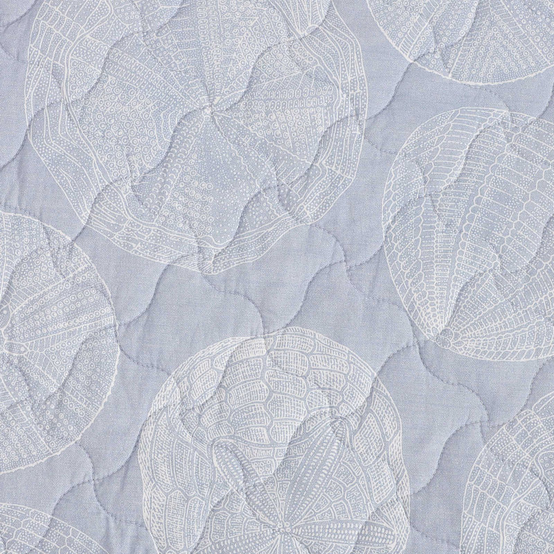 Ensemble de courtepointe réversible en coton bleu Tommy Bahama Ocean Island, Courtepointe grand + 2 couvre-oreillers standard