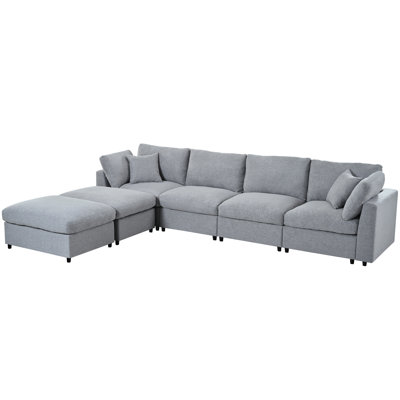 Large Modular Sectionals, Chenille 128 Inch Modern Sofa For Home