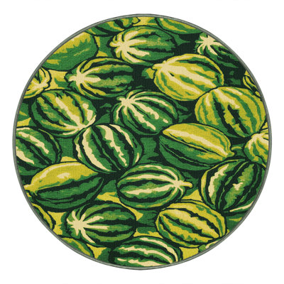  Washable Pepino Melon Fruits Area Rug