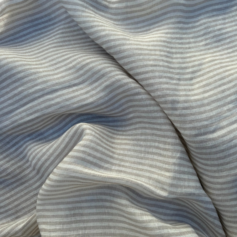 Savannah Stripes Tablecloths, Beige, 62" L x 108" W