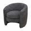 Chaise d'appoint rembourrée à dossier courbé