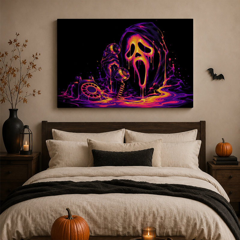 Art mural sur toile néon, 20"H x 30"W