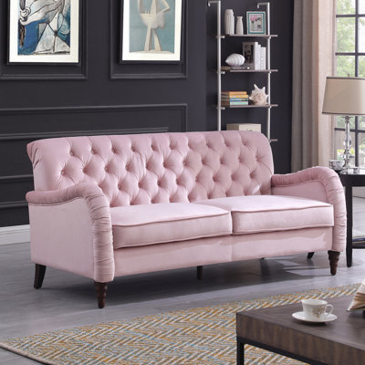 Canapé Chesterfield moderne Layanie; canapé 3 places moderne