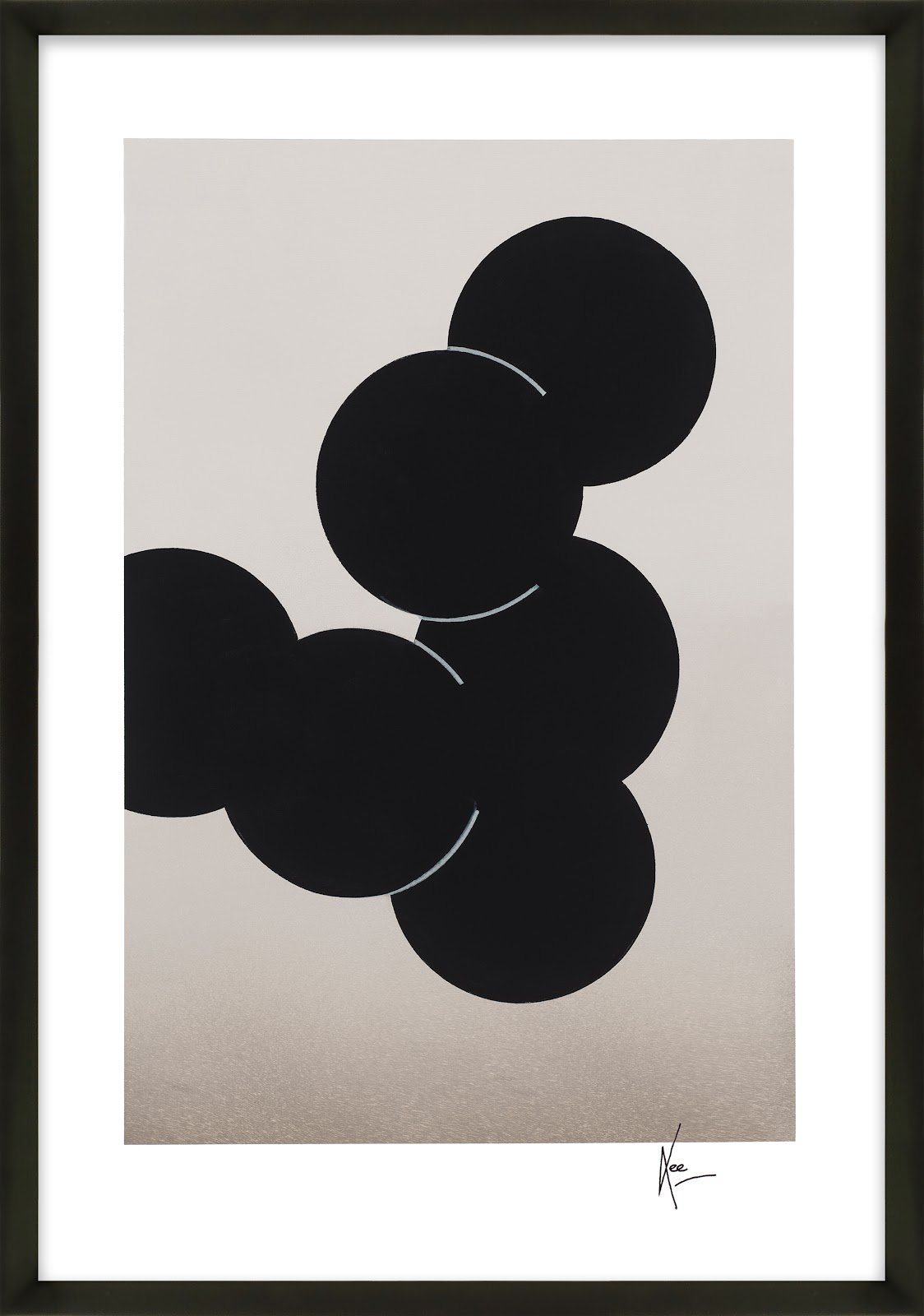 Orbit by Lee Lessem, Black, 25" H x 17.5" W x 1.25" D