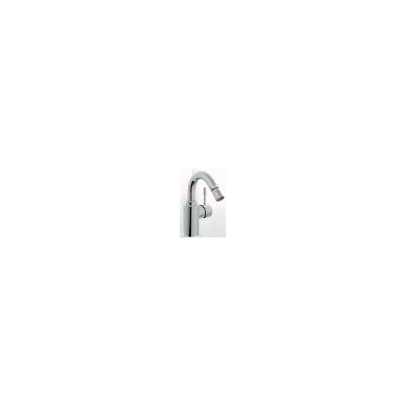 Robinet de bidet horizontal à poignée simple avec bec pivotant Spillo, Chrome
