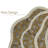 Fabdivine 15"Luxe Scalloped Table Mats - Tulsi Buti