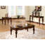 Warm Cherry Finish Table With Ample Surface Area And Fluted Legs Classic Style Rectangular Elegance