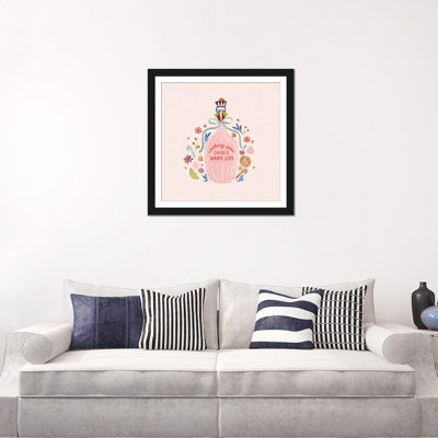 «Warm Sips» - reproduction d'art murale - papier d'art encadré