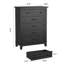 Commode à tiroir vertical de 41,3 po de hauteur avec grand rangement-1556955061
