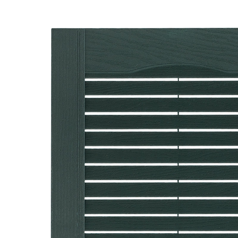 Volets à persiennes d'extérieur de qualité supérieure Premier, H 67 po x l 15 po x P 1 po, Vert héritage