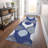 Premium Machine Washable Lisse Navy Rug-1874859081