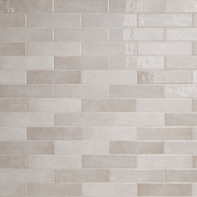 Renzo Sterling 3 in. x 12 in. Glossy Ceramic Subway Wall Tile
