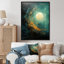 " Moon Emerald Eclipse Serenity " Print