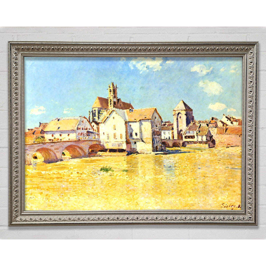 Sisley Bridge of Moret In Morning Sun - Einzelner Bilderrahmen Kunstdrucke