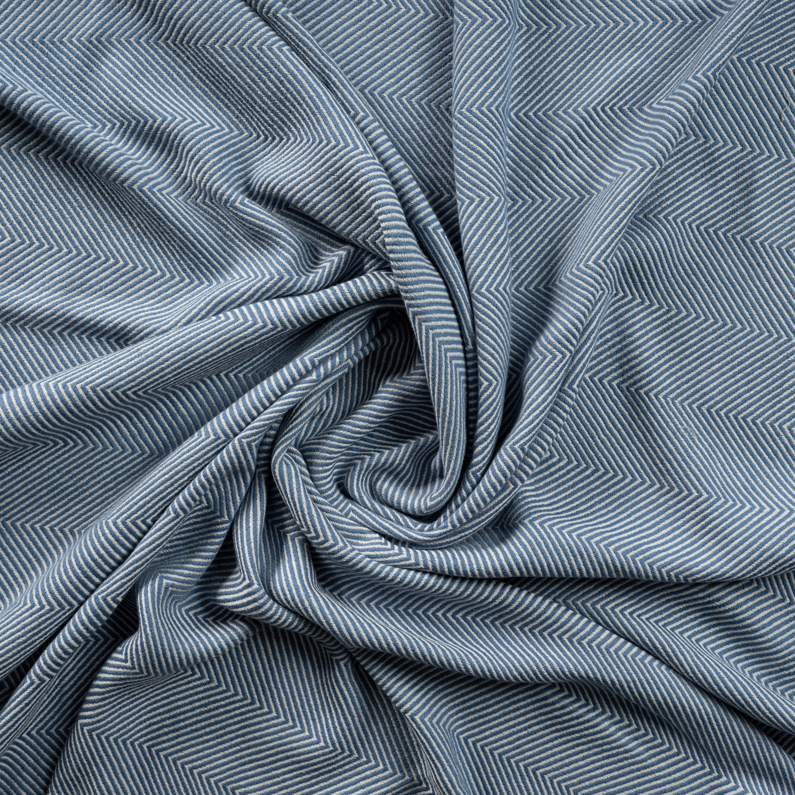 Vincenza 100% Turkish Cotton Throw, Blue