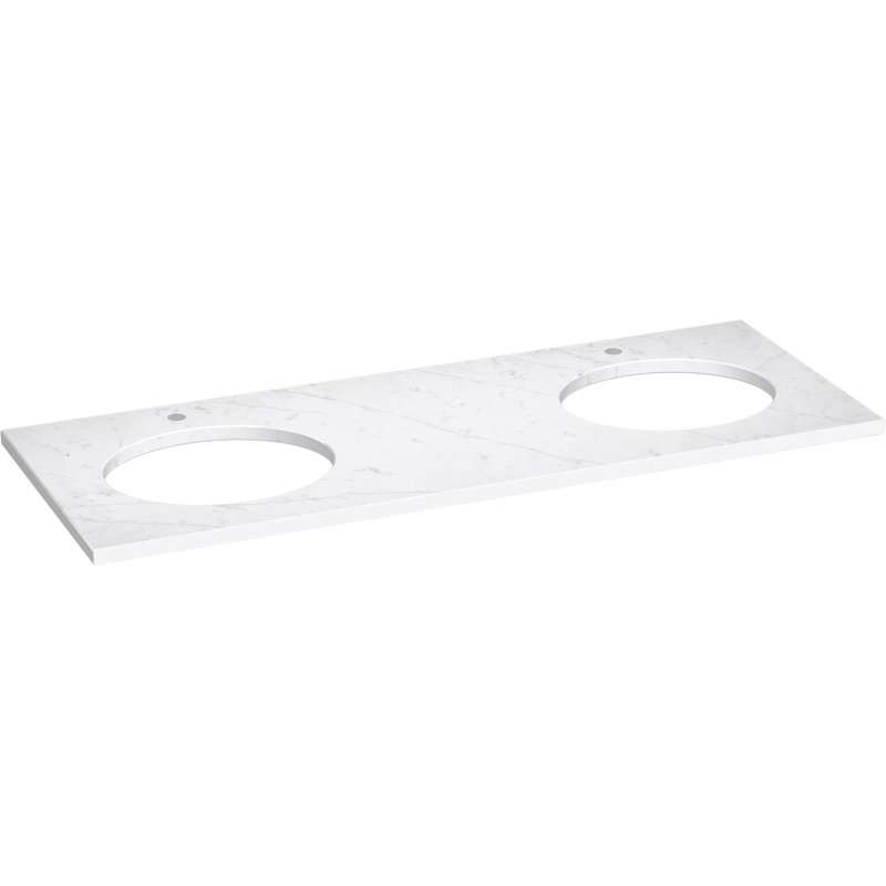 Dessus de meuble-lavabo 61 po Silestone Quartz, Statuario éternel