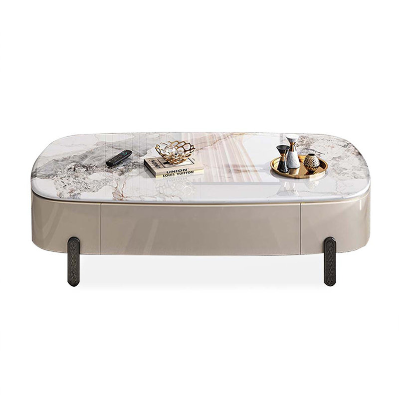 Table basse rectangulaire en bois manufacturé
