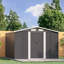 Ajnag 8ft. W x 8ft. D Metal Tool Shed-1410537614