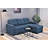 Convertible L-Shaped Sectional Sleeper Sofa Bed-948907200