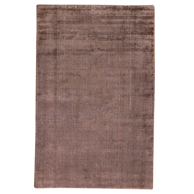 Hand Knotted Area Rug in Charcoal