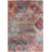 Machine Washable Southwestern Blue/Red Area Rug-1583150433