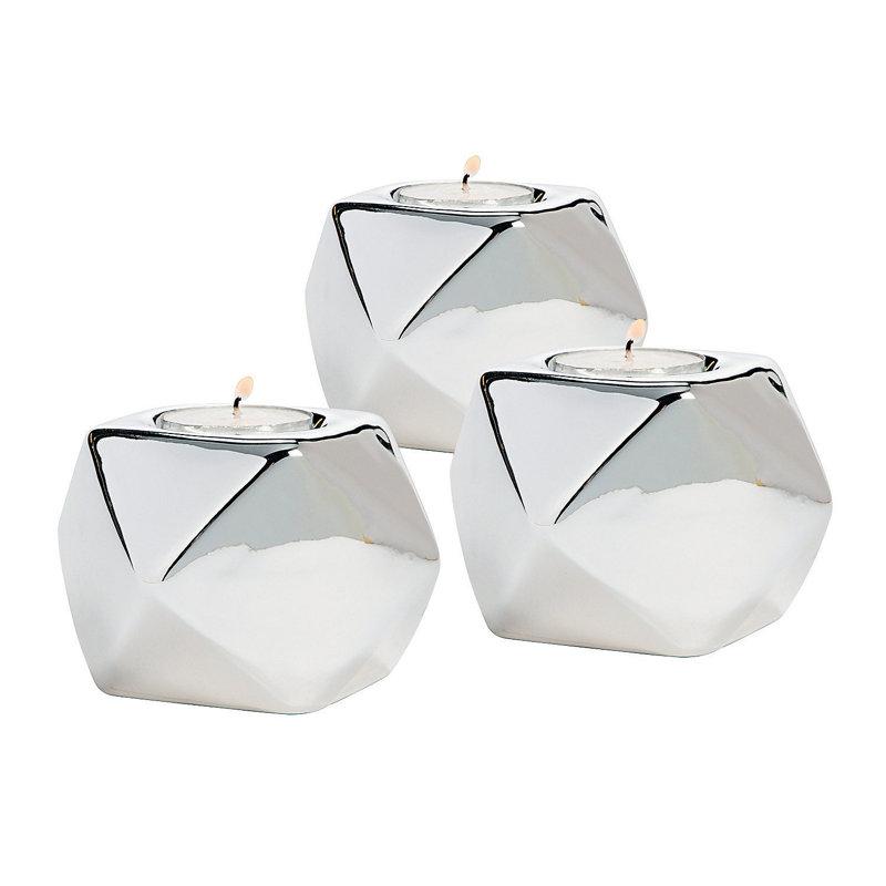 Tabletop Tealight Holder, Silver