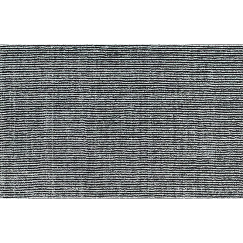 Hand Knotted Area Rug in Blue/White, Rectangle 6' x 9'