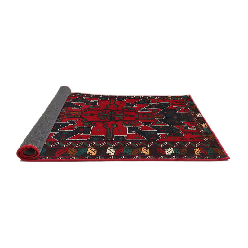 Tapis rouge à motif sud-ouest, Rond 6 pi