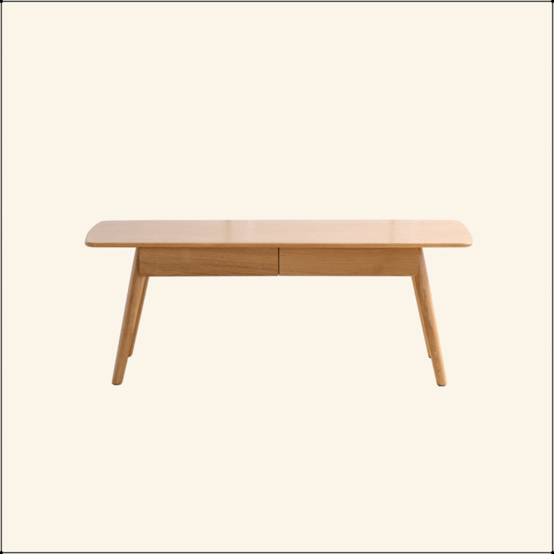 Centre de table Table basse 100% plateau en bois massif avec plateau et plateau de table basse Largeur 120 X Profondeur 56 X Hauteur 45 Cm Bureau d'étude Facile à assembler