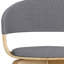 Lowell Bentwood Upholstered Dining Chair with Curved Backrest in Mid-Century Modern Style-1046673528