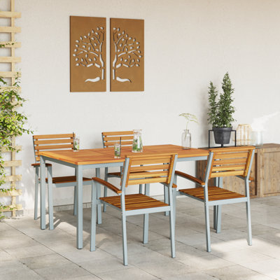 4 - Person Patio Dining Set Table,
