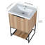 Meuble-lavabo simple 24 po avec plateau en résine Humphries
