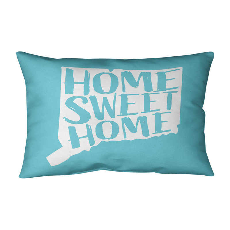 Housse de coussin lombaire en alaska, Connecticut, Bleu sarcelle