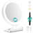 Magnifying Mirror With Light 30X, Double-Sided 1X/ 30X Magnifying With Tweezer, 2000Mah 3 Colour Modes With Adjustable Brightness,Foldable,(White)