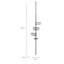  4 Tier Corner Tension Pole Shower Caddy Black Colour | Adjustable Floor to Ceiling Bathroom Organizer | Drill-Free Standing Shower Rack-188395760