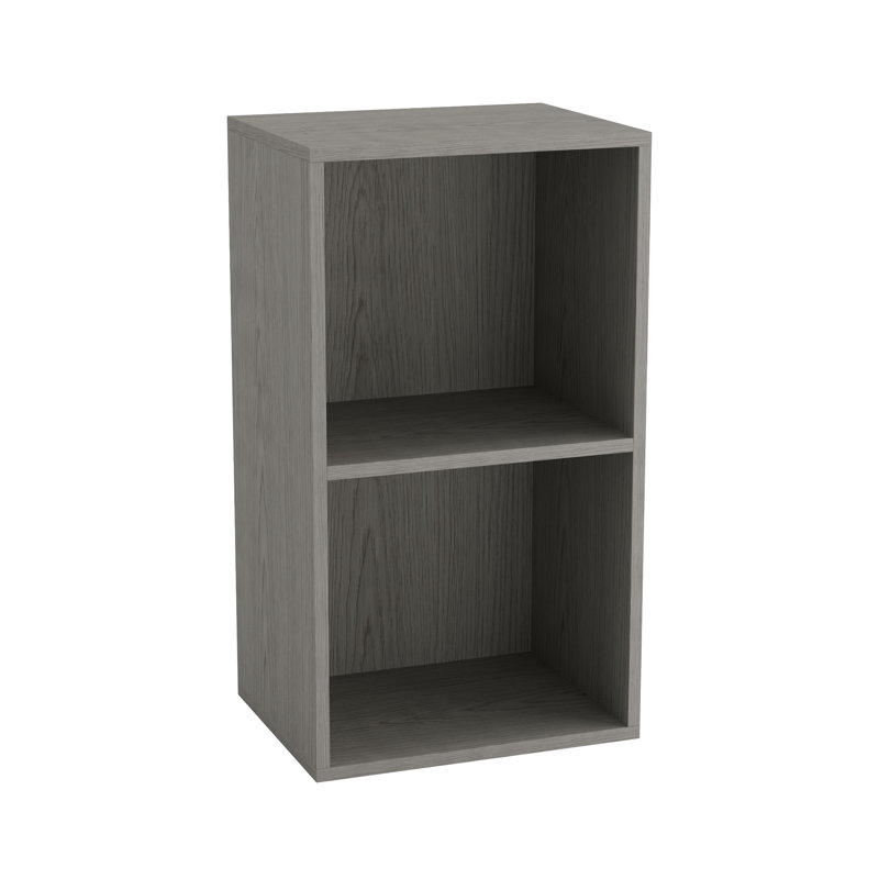53.6 cm H x 30 cm W Solid Wood Standard Bookcase, Cedar Grey
