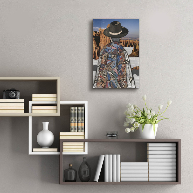  «Canyon Vista 4» par Coco Good, art mural en verre acrylique, 16 po x 24 po