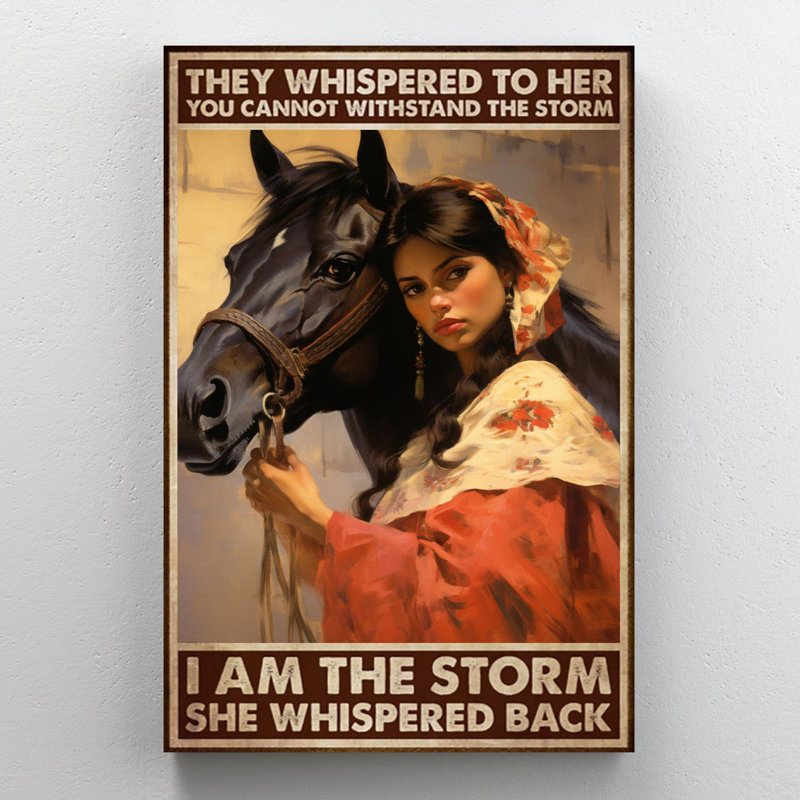 " Woman I Am The Storm 1 ", L 24 po x H 36 po x P 1,25 po