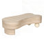 Table basse de forme irrégulière avec plateau rabattable et rangement caché, parfaite pour la vie moderne et l’optimisation de l’espace.