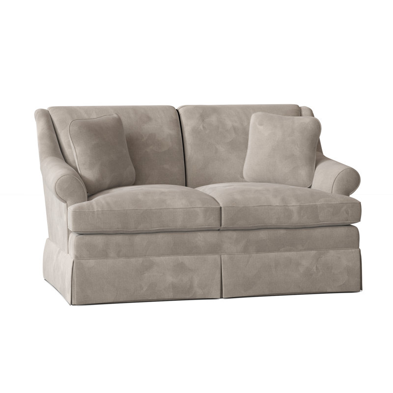 Connor Upholstered 59'' Loveseat, Tweetie 10 Beige Performance Velvet, Yes