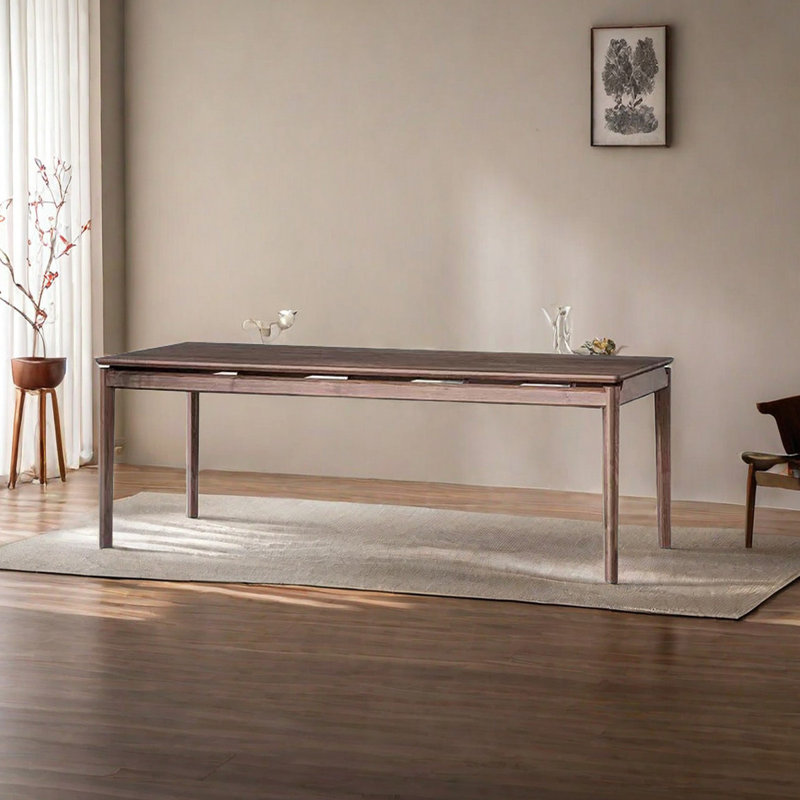 Simple large rectangular dining table, 29.52"H x 94.48"L x 35.43"W