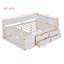 Lit de jour double avec tiroirs et tablettes, lit de jour-1112492427