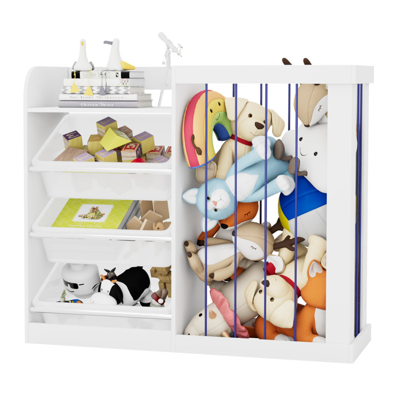 80.3cm H x 94.8cm W Book Display Bookcase, White
