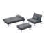 Canapé-lit et chaise longue réversible de 61,42 po